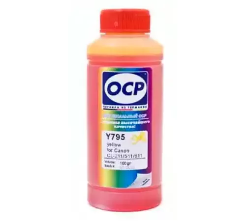 Чернила для Canon CL-38, 41, 51, 511 OCP Y 795